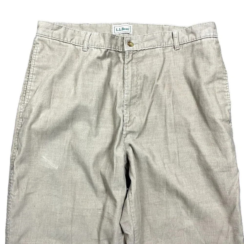 L. L. Bean 36" X 29" Corduroy Pants Vintage Tan Career - Picture 2 of 4